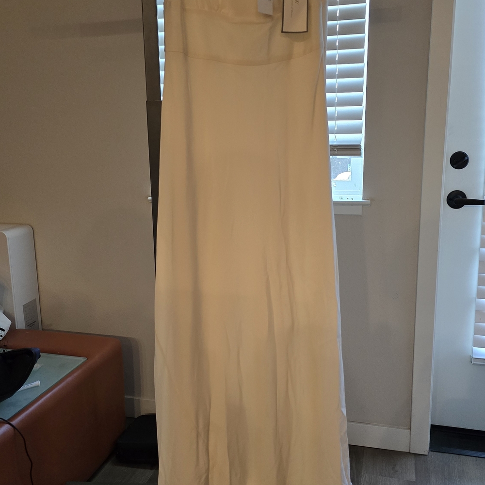 J. Crew Ivory Strapless Dress